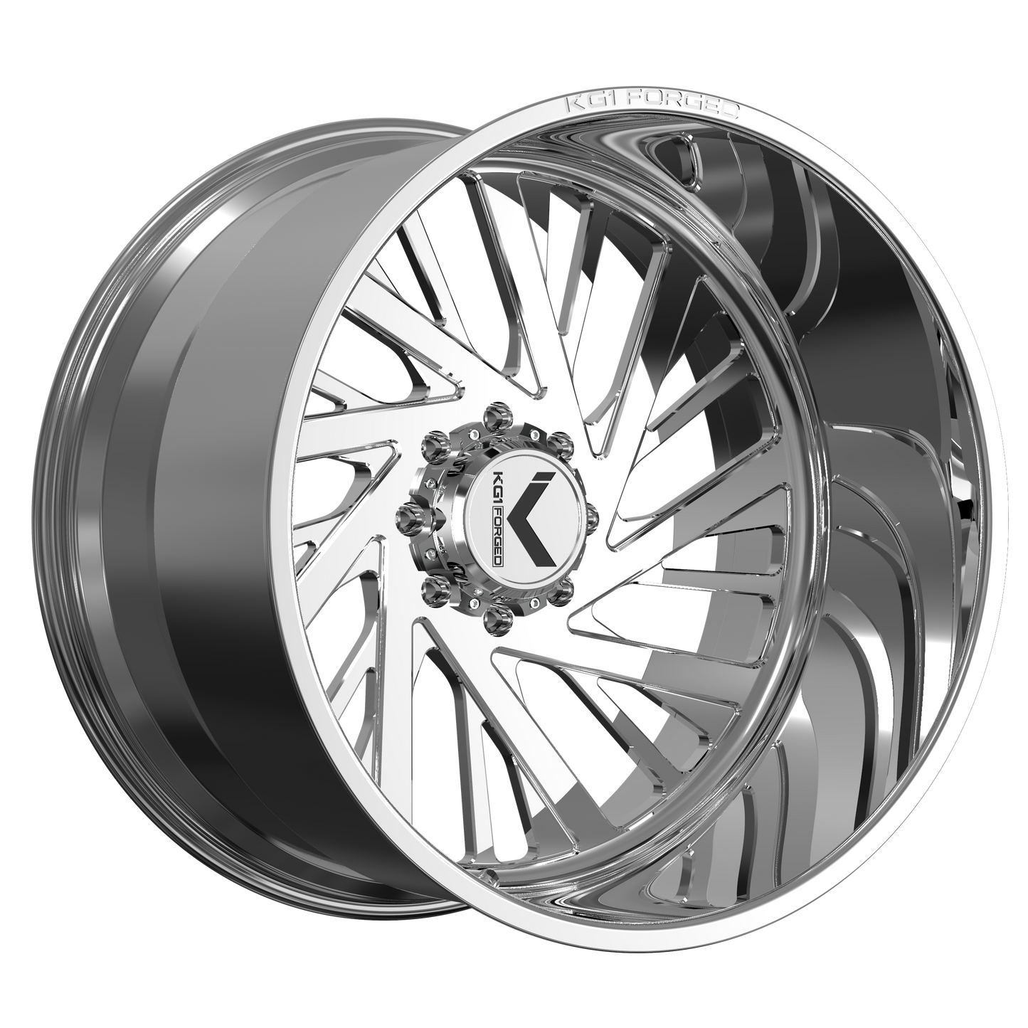 26x16 KG1 Forged KF089 Mindset Polished LEFT DIRECTIONAL Wheel Blank (-101mm)