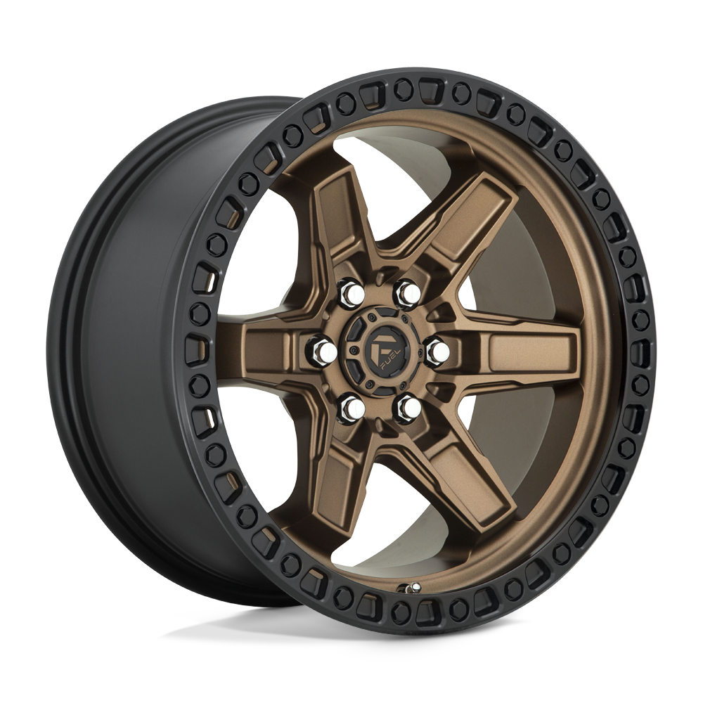 17x9 Fuel D699 KICKER MATTE BRONZE BLACK BEAD RING Wheel 6x4.5 (12mm)