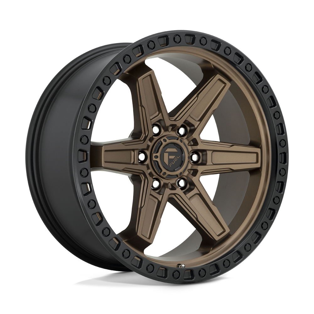 20x9 Fuel D699 KICKER MATTE BRONZE BLACK BEAD RING Wheel 6x5.5 (1mm)