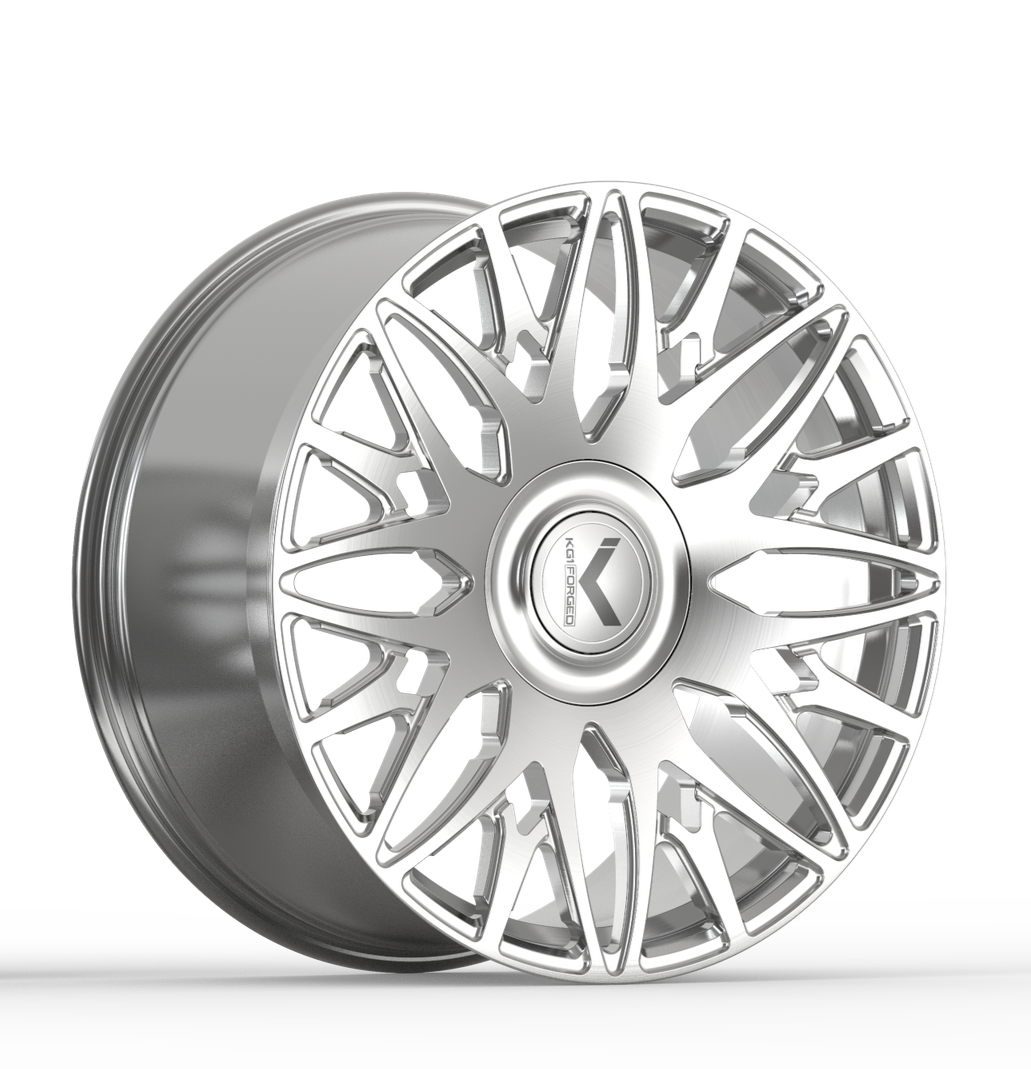 24x10 KG1 Forged KL014 Trident Brushed Wheel 6x5.5 (30mm)