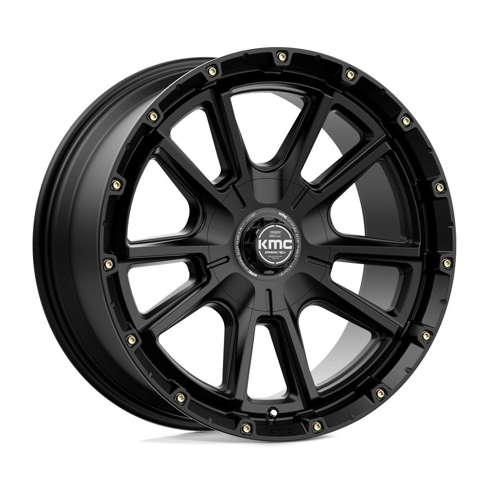 20x9 KMC KM100 SYNC Satin Black Wheel 6x4.5/6x5.5/6x4.5/6x5.5 (18mm)