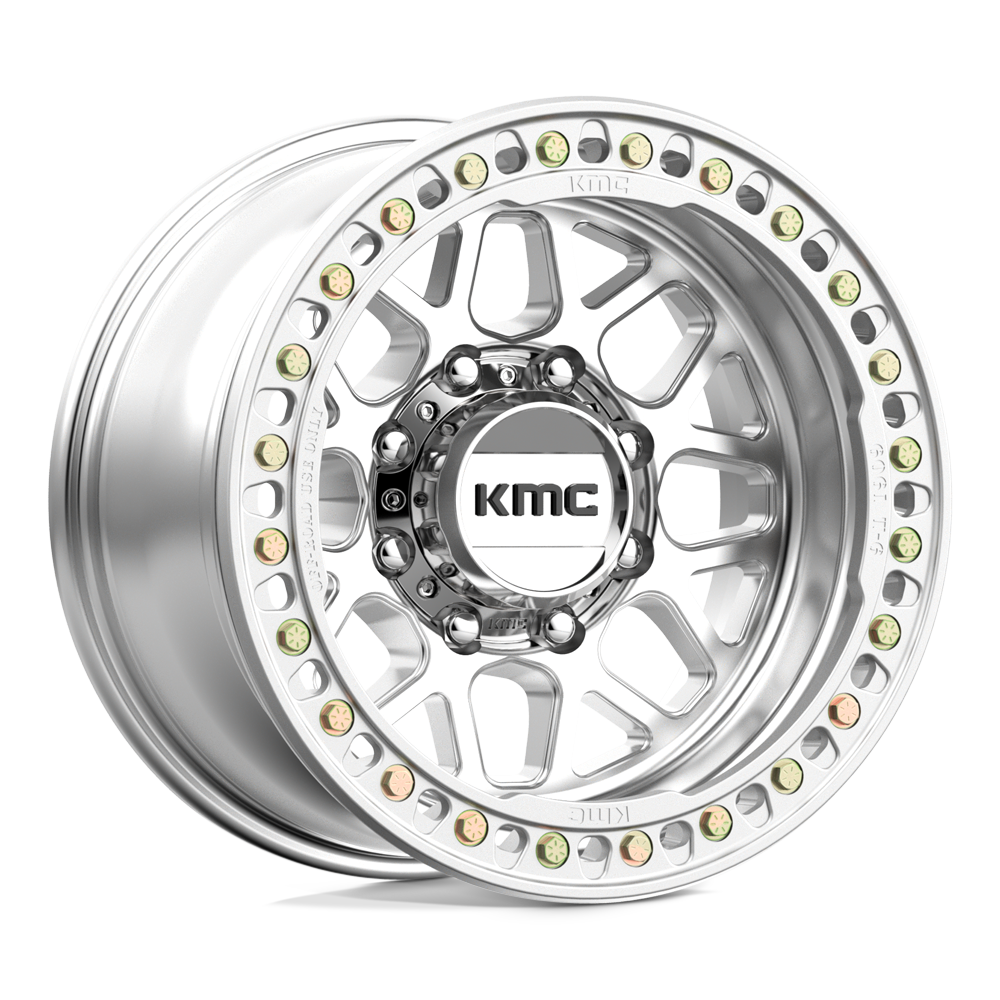 17x9 KMC KM235 Grenade Crawl Beadlock Machined Wheel 8X6.5 (-38mm)