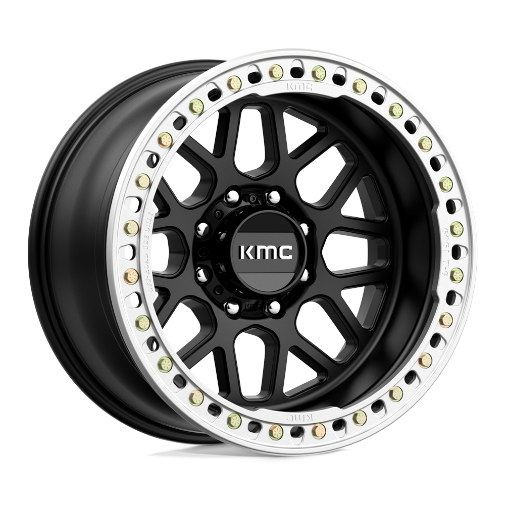 20x10 KMC KM235 Grenade Crawl Beadlock Satin Black Wheel 8X6.5 (-48mm)