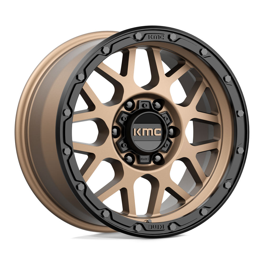 17x9 KMC KM535 GRENADE OFF-ROAD Matte Bronze Matte Blk Lip Wheel 6x4.5 (18mm)