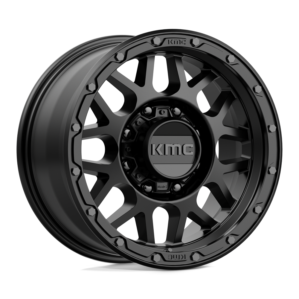 17x9 KMC KM535 GRENADE OFF-ROAD Matte Black Wheel 8x170 (18mm)