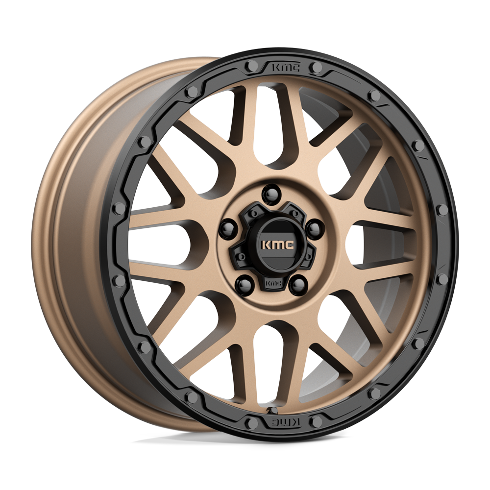 18x8.5 KMC KM535 GRENADE OFF-ROAD Matte Bronze Matte Blk Lip Wheel 5x5 (35mm)
