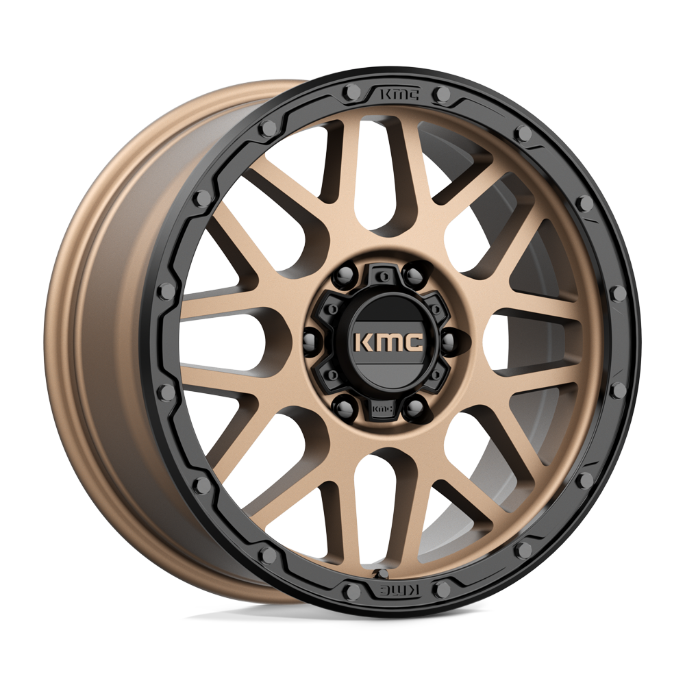 18x8.5 KMC KM535 GRENADE OFF-ROAD Matte Bronze Matte Blk Lip Wheel 6x135 (35mm)