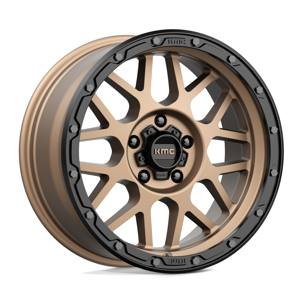 18x8.5 KMC KM535 GRENADE OFF-ROAD Matte Bronze Matte Blk Lip Wheel 5x5.5 (0mm)