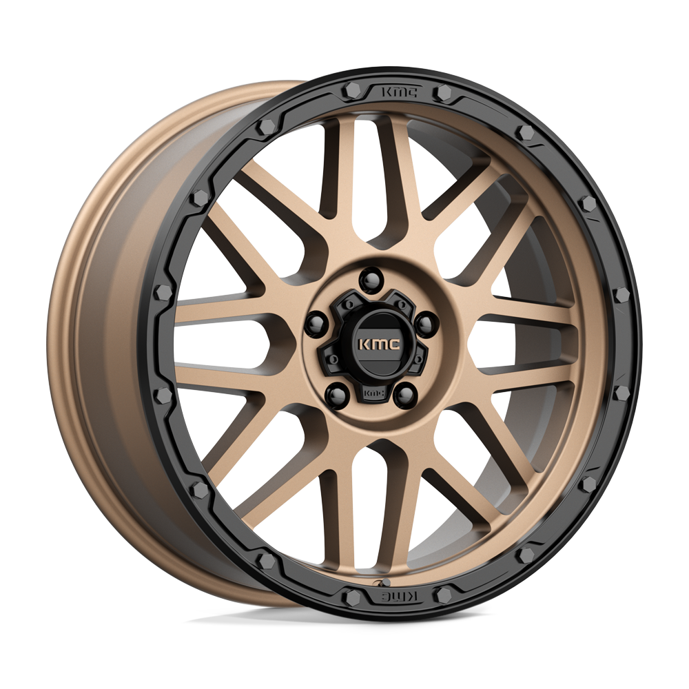 20x9 KMC KM535 GRENADE OFF-ROAD Matte Bronze Matte Black Lip Wheel 5x150 (18mm)