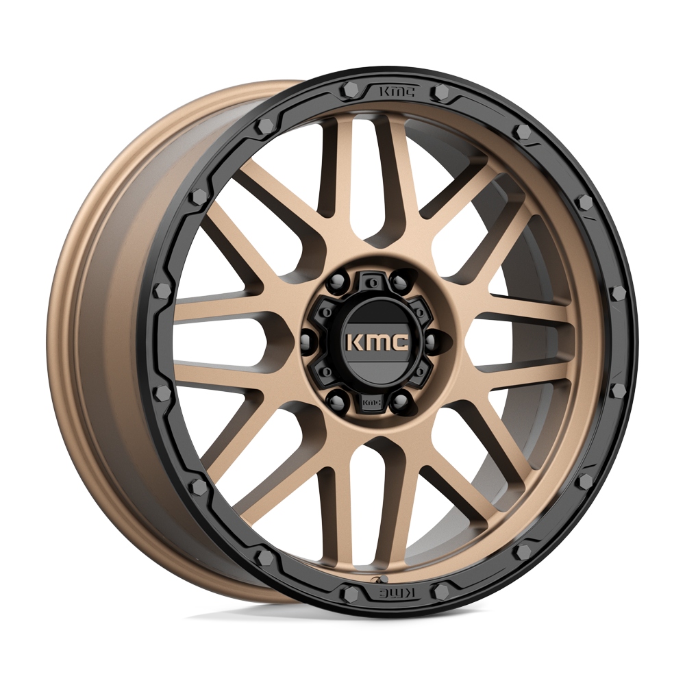 20x9 KMC KM535 GRENADE OFF-ROAD Matte Bronze Matte Black Lip Wheel 6x135 (18mm)