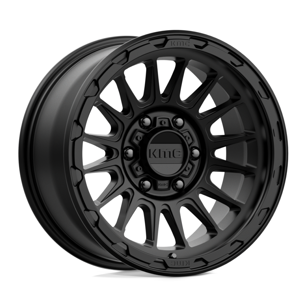 17x8.5 KMC KM542 IMPACT Satin Black Wheel 6x5.5 (0mm)