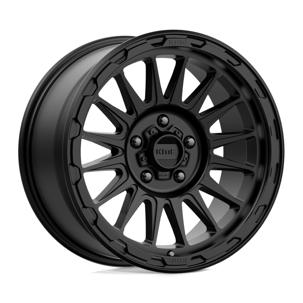 18x9 KMC KM542 IMPACT Satin Black Wheel 5x5 (18mm)