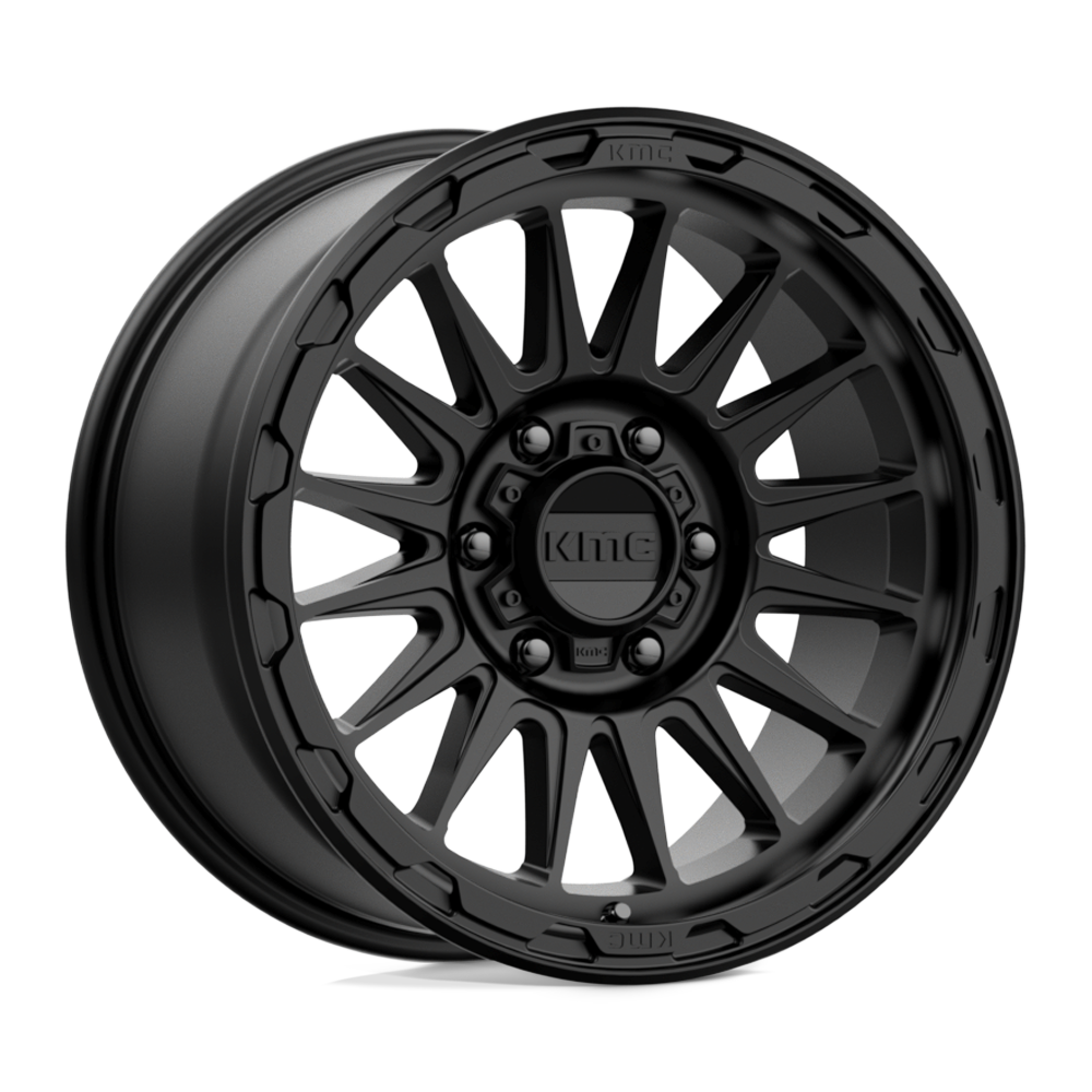 18x9 KMC KM542 IMPACT Satin Black Wheel 6x135 (18mm)