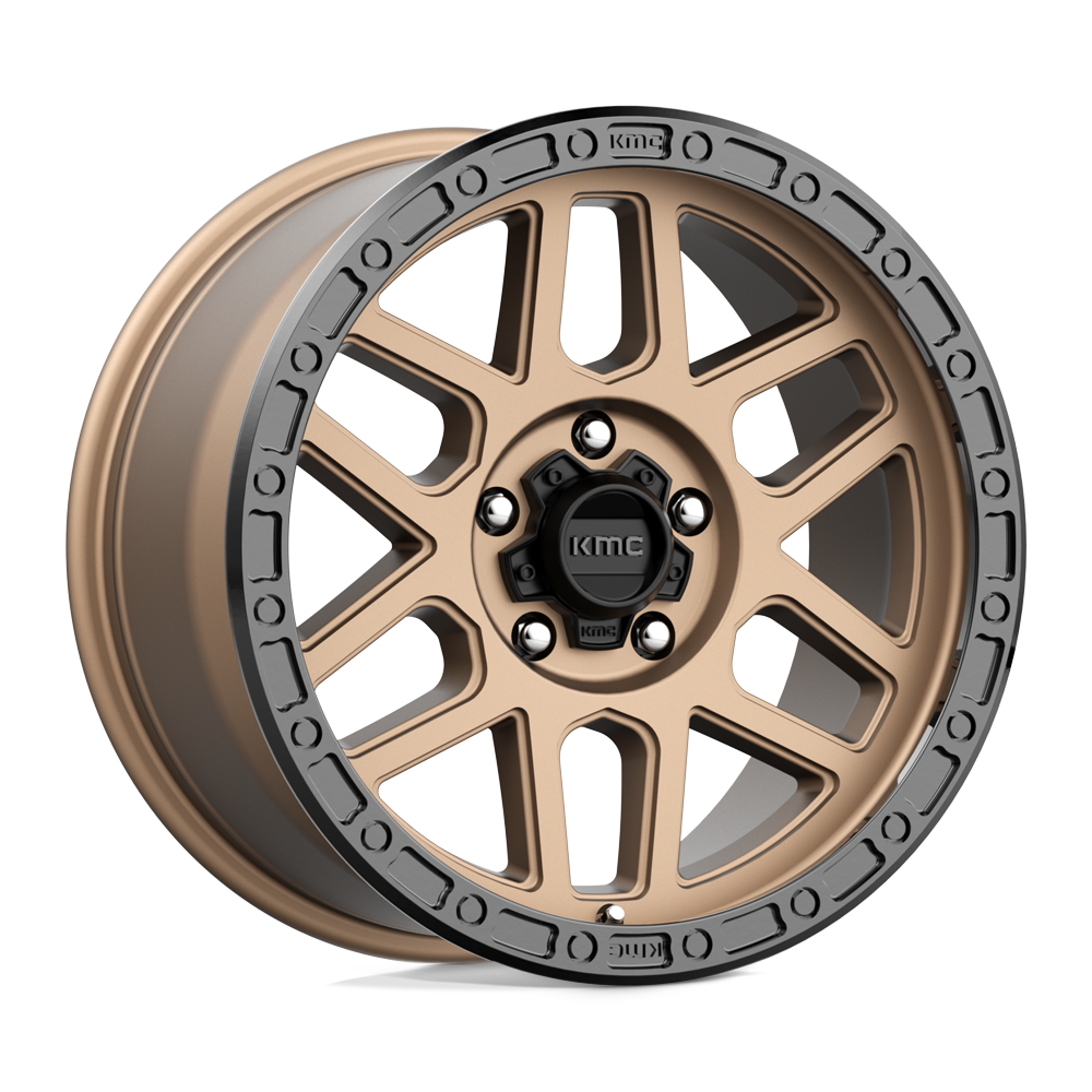 18x9 KMC KM544 MESA Matte Bronze With Black Lip Wheel 5x150 (25mm)