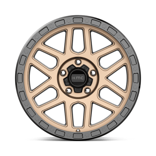 17x9 KMC KM544 Mesa Matte Bronze With Black Lip Wheel 5x150 (-12mm)
