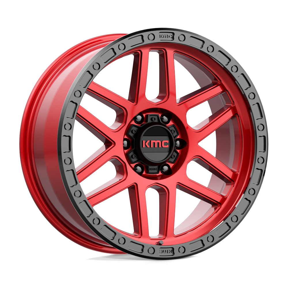 20x9 KMC KM544 MESA Candy Red With Black Lip Wheel 6x5.5 (0mm)