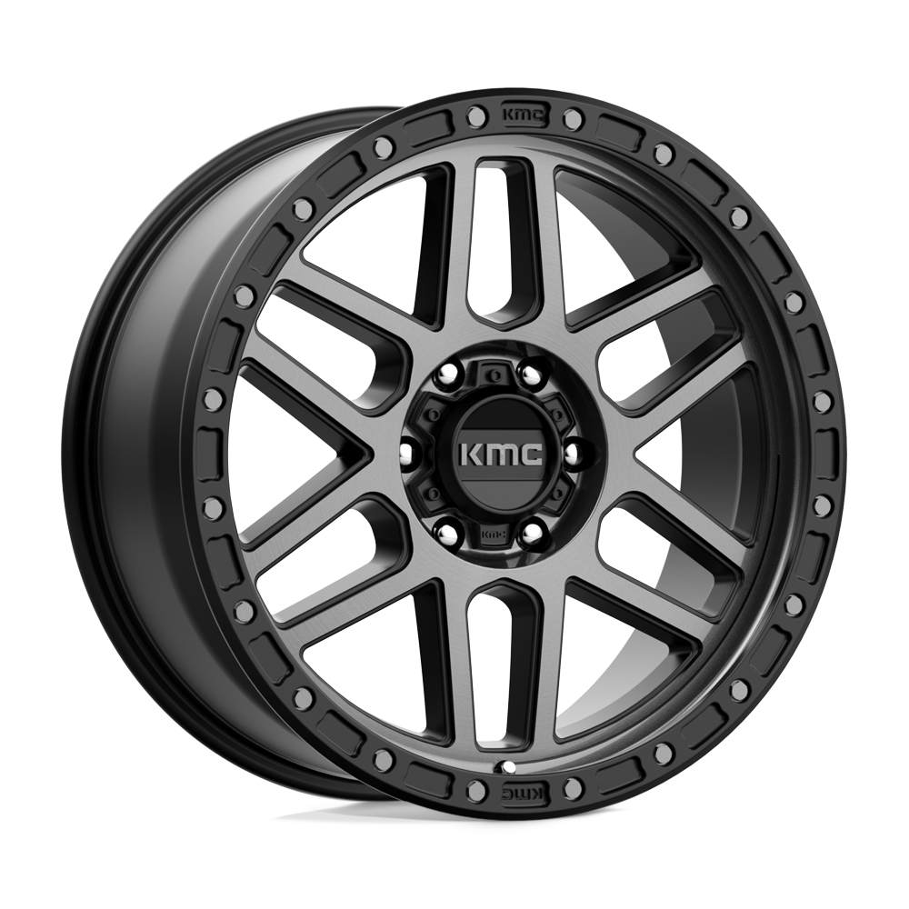 17x9 KMC KM544 MESA Satin Black With Gray Tint Wheel 6x5.5 (-12mm)