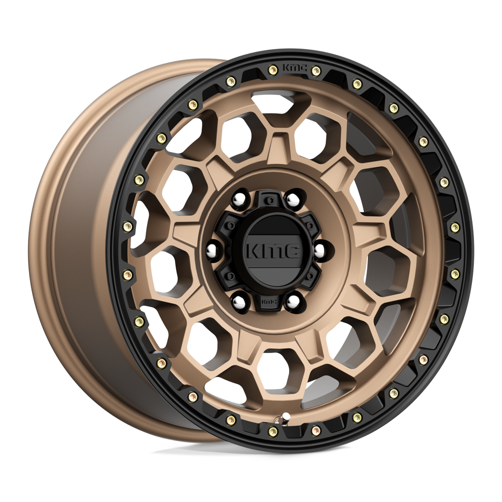 17x9 KMC KM545 TREK Matte Bronze With Black Lip Wheel 6x5.5 (0mm)