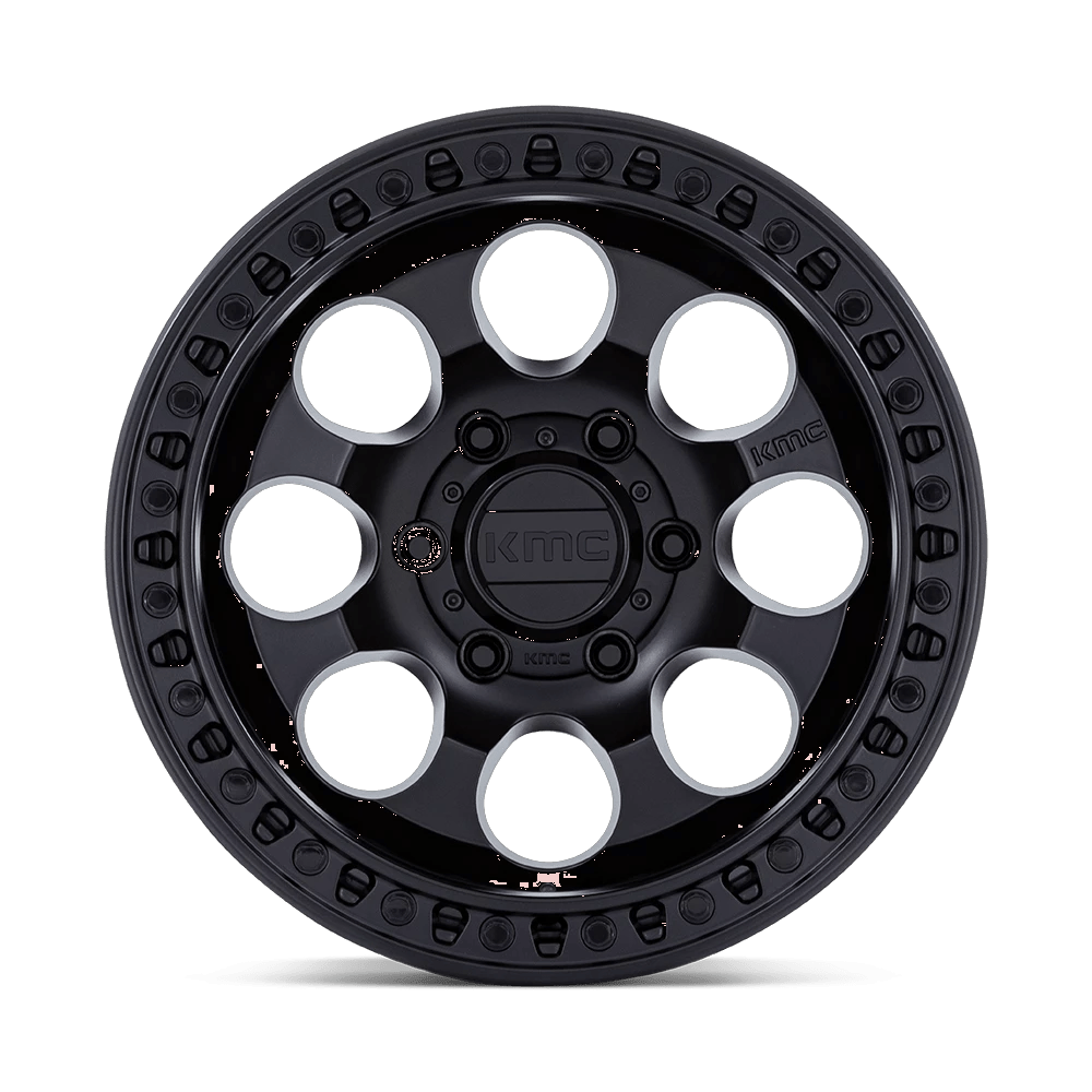 18x9 KMC KM550 Riot SBL Satin Black Wheel 5x5.0 (18mm)