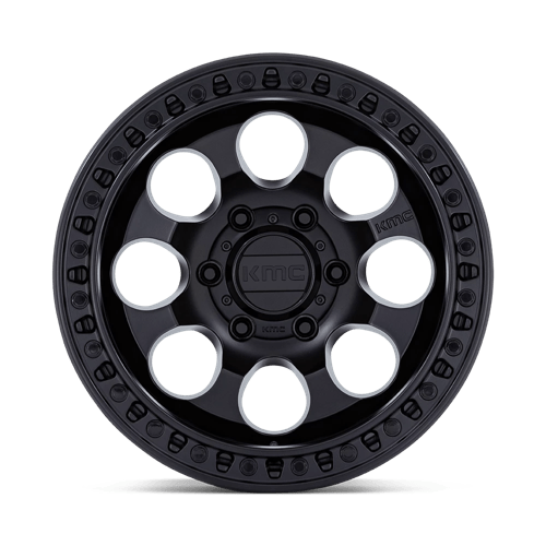 17x9 KMC KM550 Riot SBL Satin Black Wheel 6x135 (-12mm)