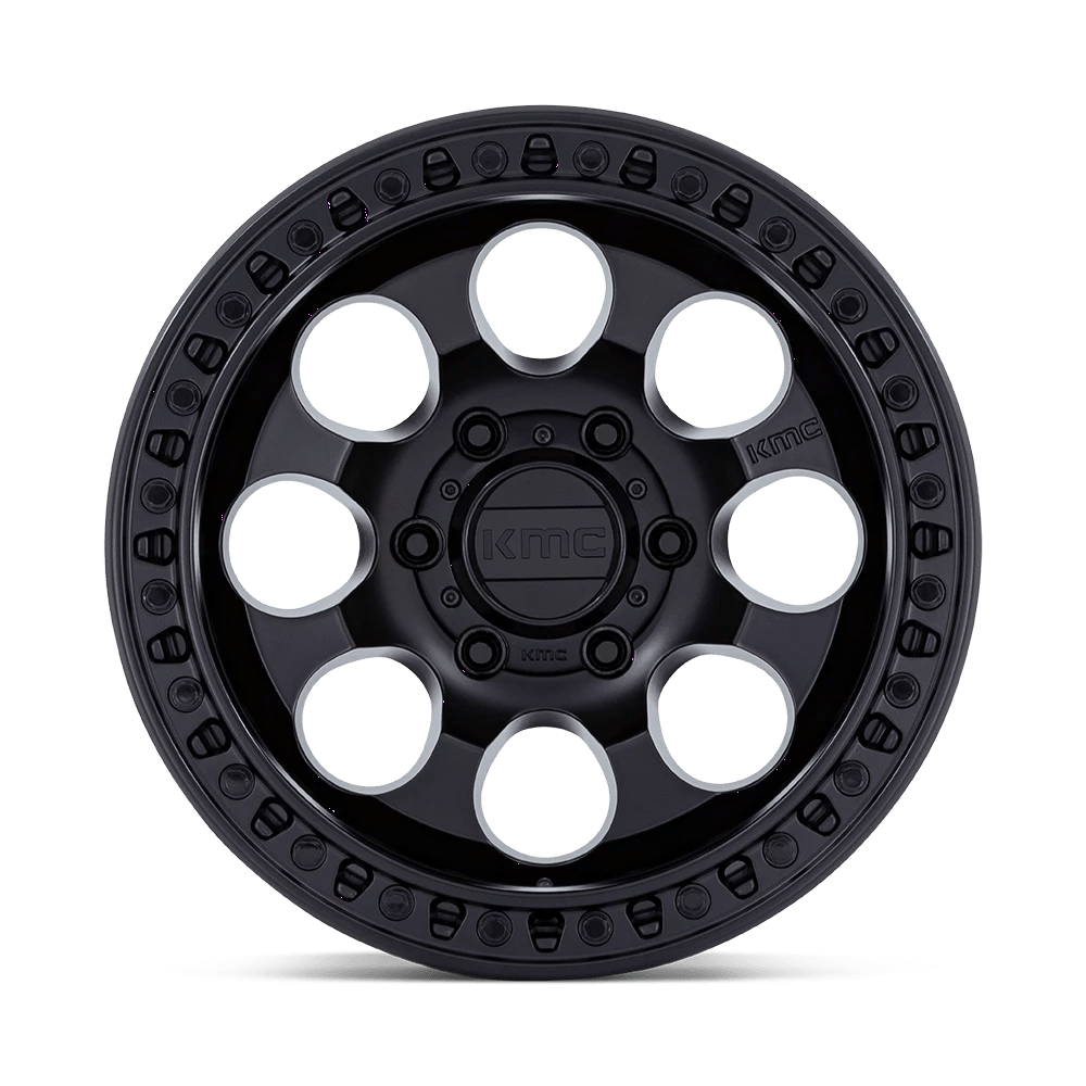 18x9 KMC KM550 Riot SBL Satin Black Wheel 6x135 (18mm)