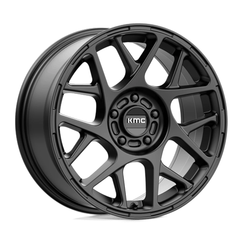 17x8 KMC KM708 BULLY Satin Black Wheel 5x110 (38mm)