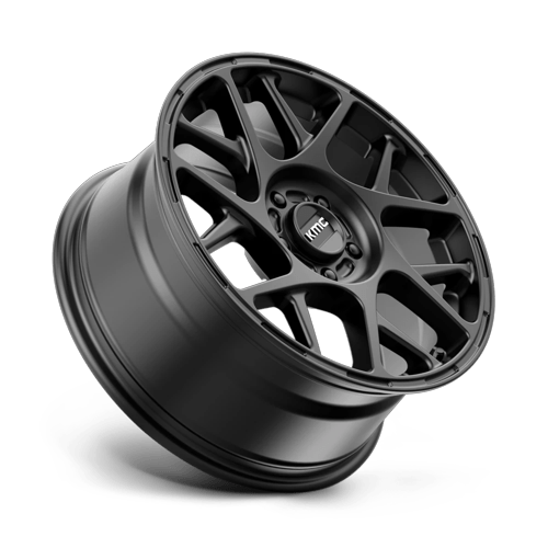 17x7.5 KMC KM708 Bully Satin Black Wheel 5x4.5 (38mm)