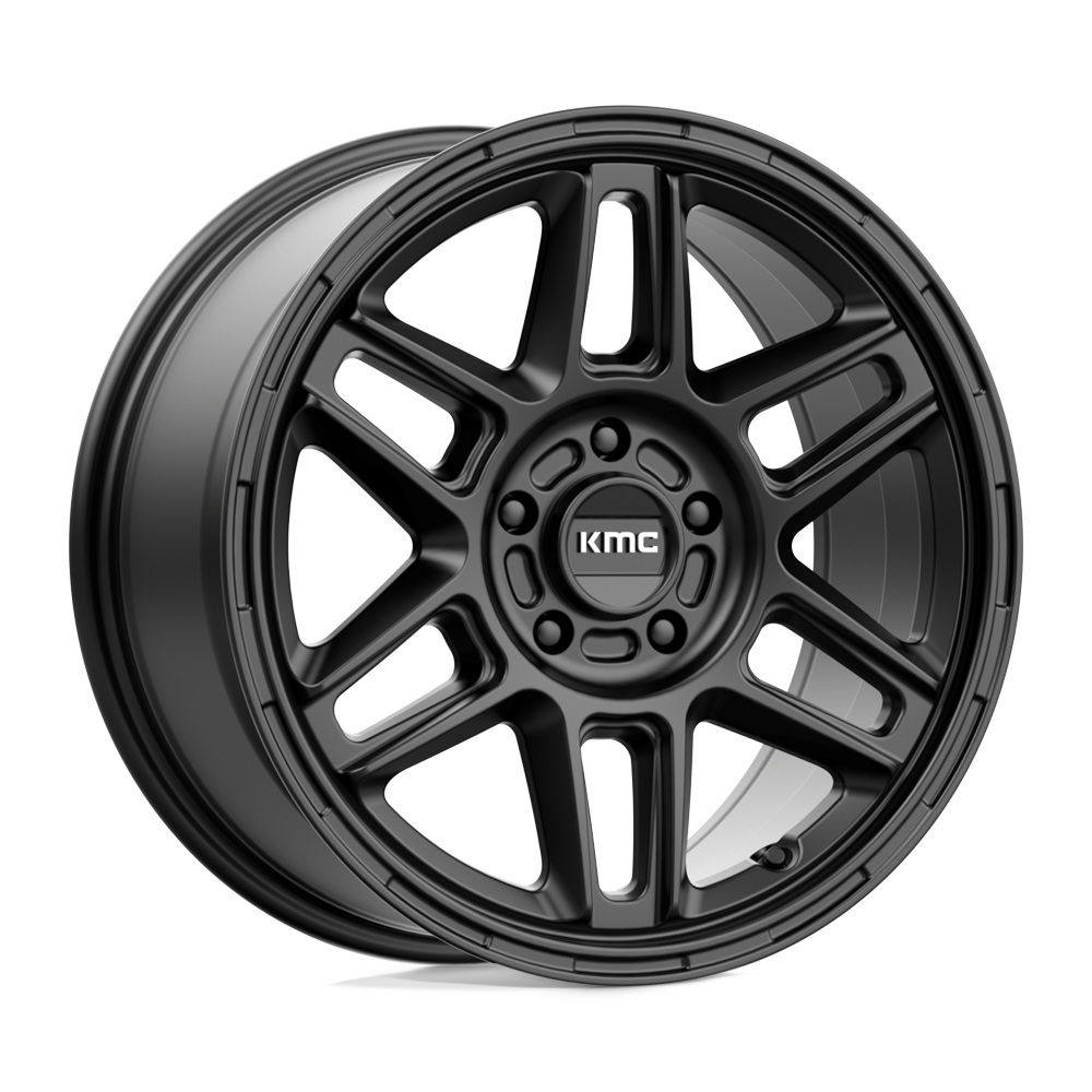 17x8 KMC KM716 NOMAD Satin Black Wheel 5x4.5 (38mm)