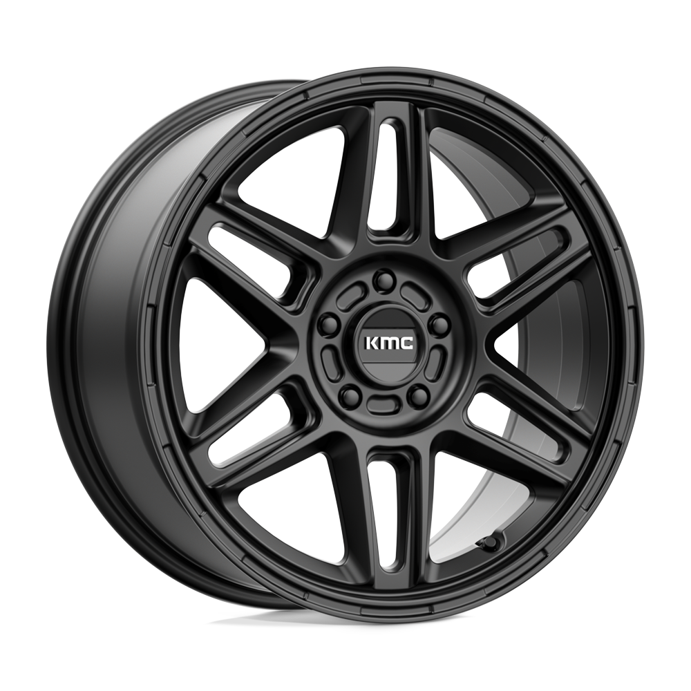 18x8 KMC KM716 NOMAD Satin Black Wheel 5x108 (38mm)