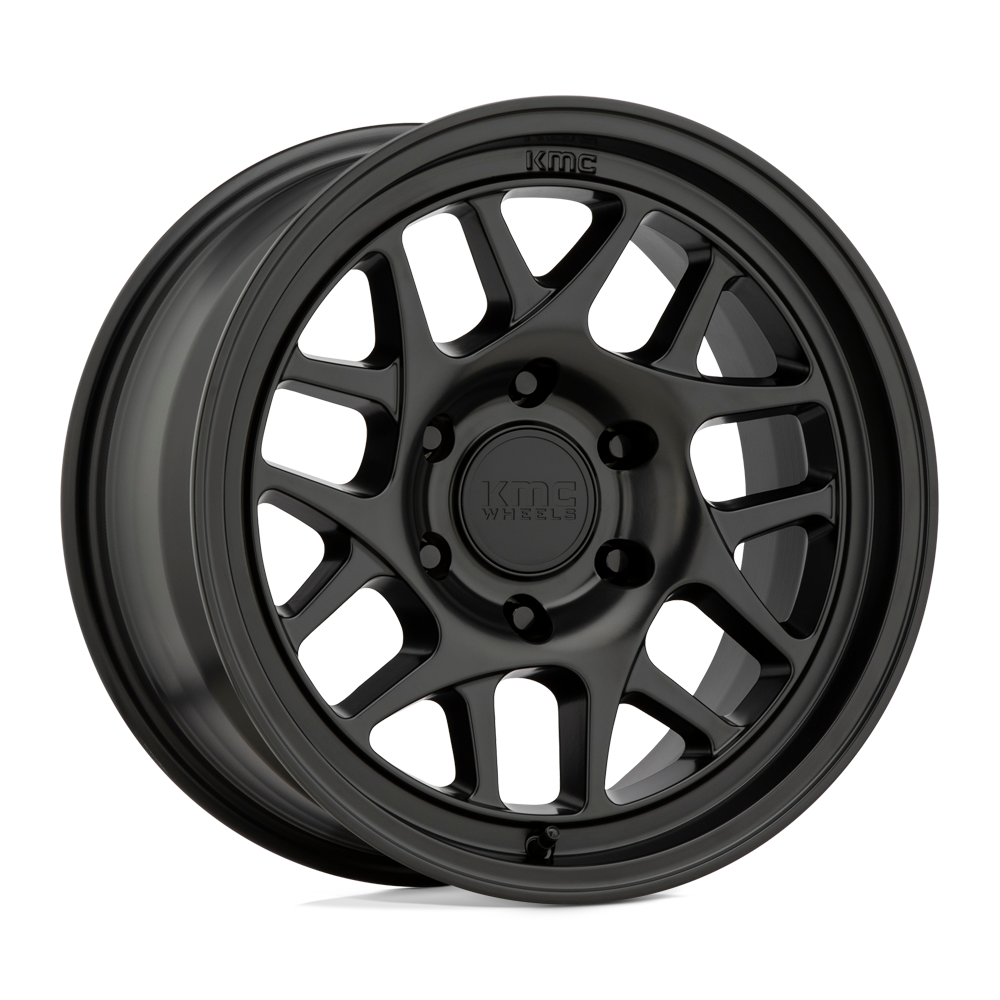 17x8.5 KMC KM717 BULLY OL Satin Black Wheel 6x120 (0mm)