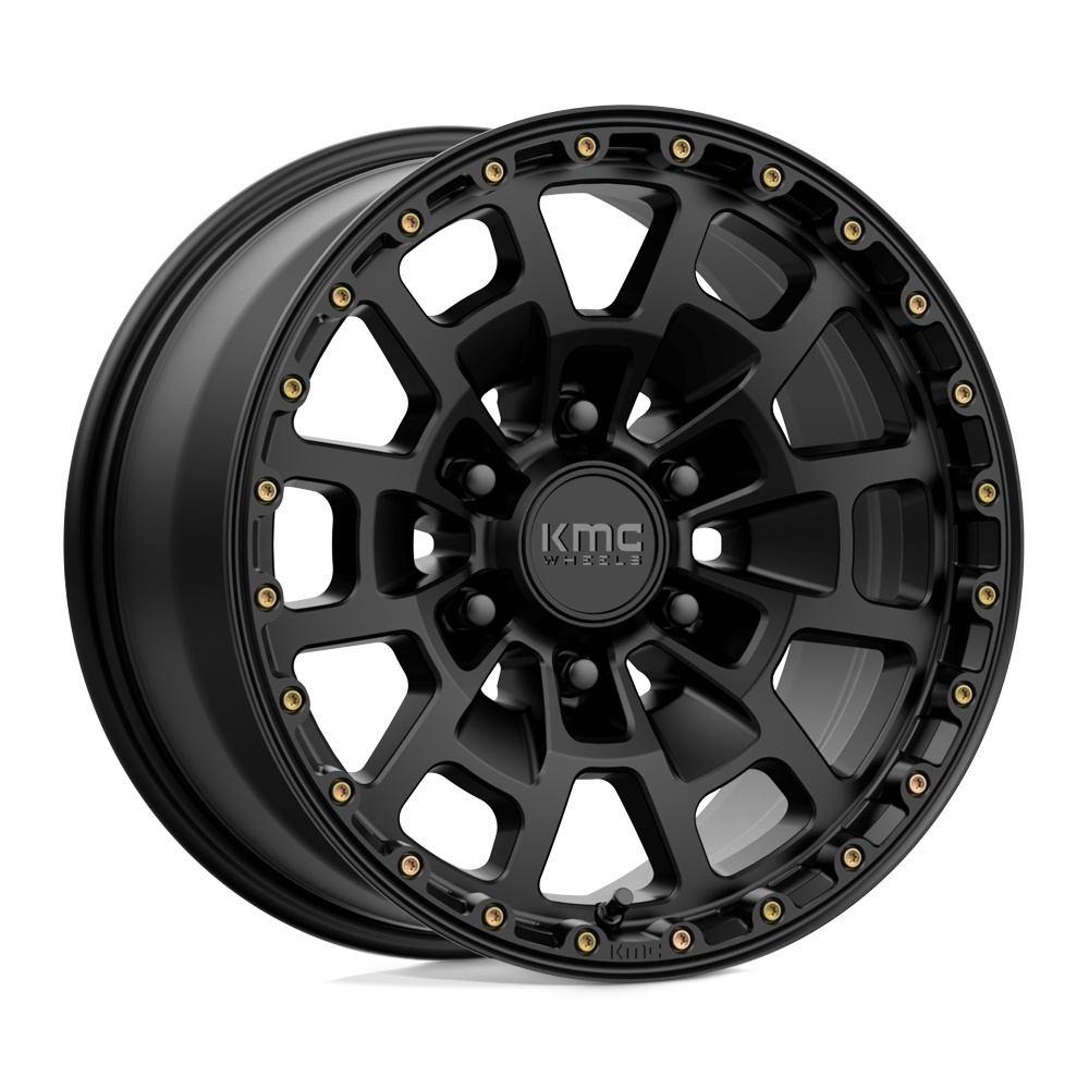 17x8.5 KMC KM718 SUMMIT Satin Black Wheel 6x135 (18mm)