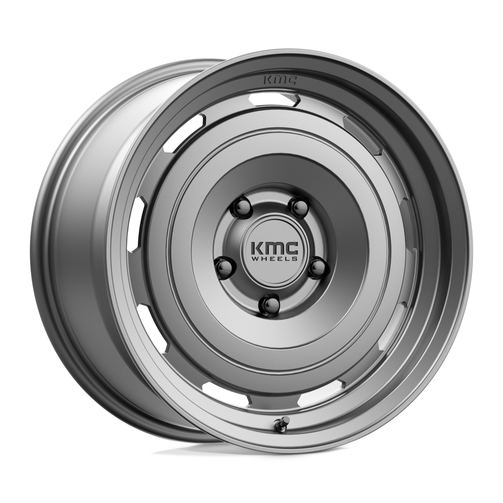 17x8.5 KMC KM720 ROSWELL Matte Anthracite Wheel 5x5 (18mm)