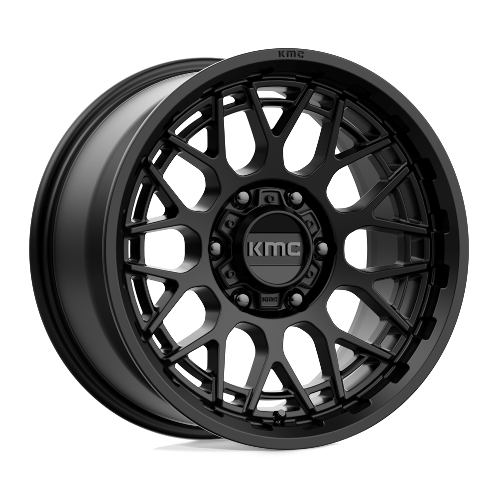 17x8.5 KMC KM722 TECHNIC Satin Black Wheel 6x120 (18mm)