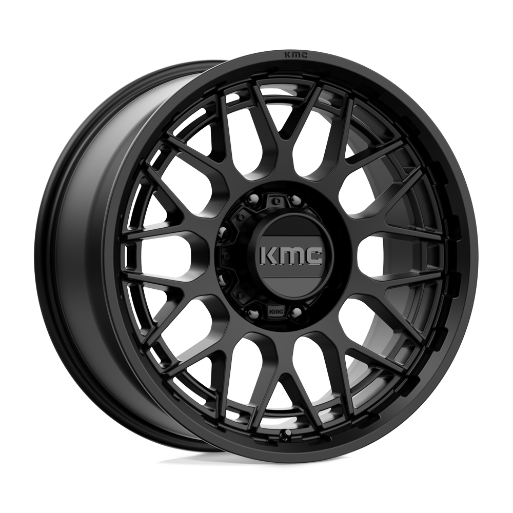 20x9 KMC KM722 TECHNIC Satin Black Wheel 8x180 (18mm)