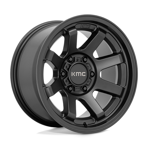 17x9 KMC KM723 TRAIL Satin Black Wheel 6x5.5 (-12mm)