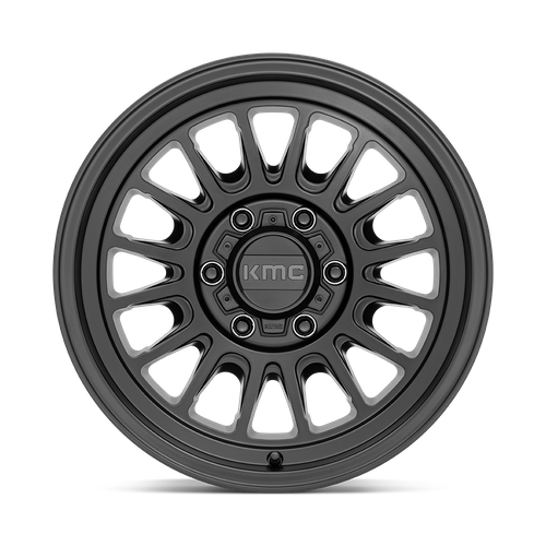 17x8.5 KMC KM724 IMPACT OL Satin Black Wheel 6x120 (0mm)