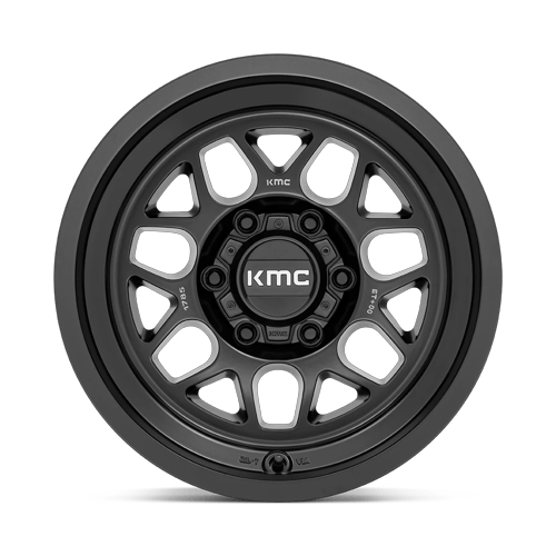 17x8.5 KMC KM725 Terra Satin Black Wheel 6x5.5 (-10mm)