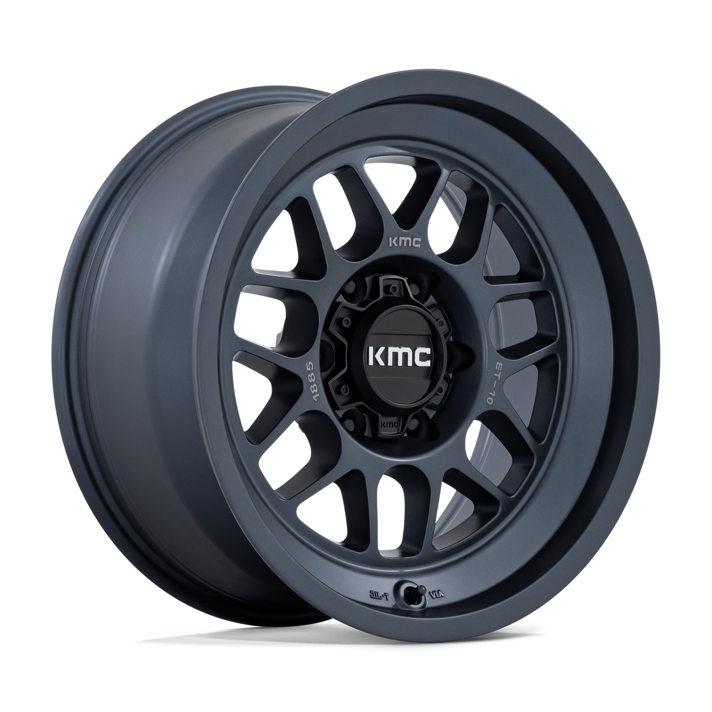 18x8.5 KMC KM725 Terra Metallic Blue Wheel 6x5.5 (-10mm)