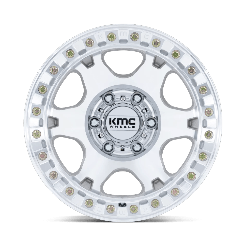 17x9 KMC KM238 VI Machined BEADLOCK Wheel 5x5 (-38mm)