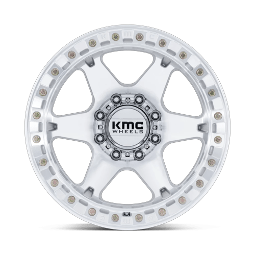20x10 KMC KM238 VI Machined BEADLOCK Wheel 8x6.5 (-48mm)