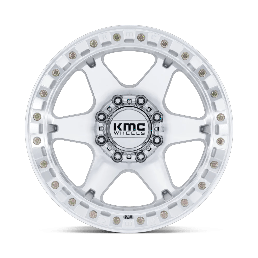 20x10 KMC KM238 VI Machined BEADLOCK Wheel 8x6.5 (-48mm)