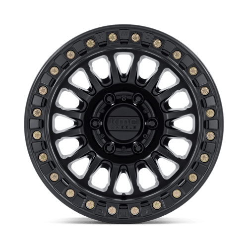 17x9 KMC KM239 Impact Matte Black BEADLOCK Wheel 6x5.5 (-38mm)