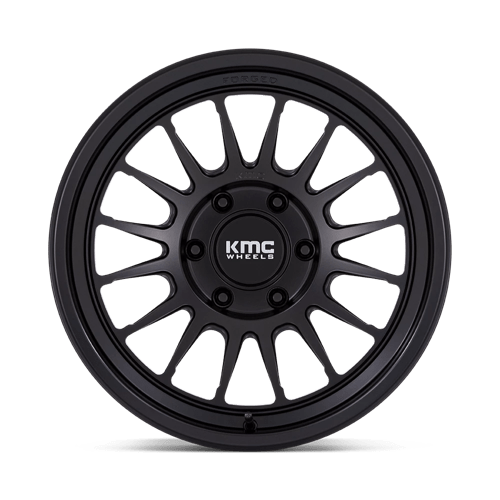 17x8.5 KMC KM447 Impact FORGED Satin Black Wheel 6x5.5 (-10mm)