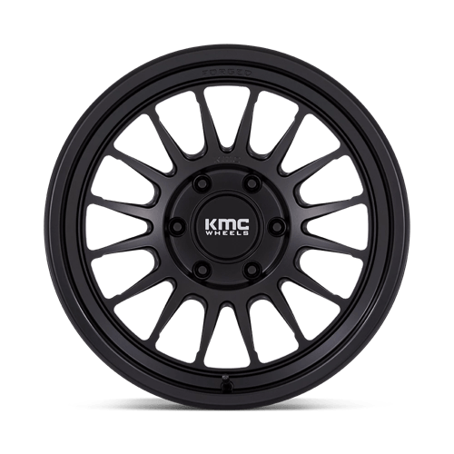 18x9 KMC KM447 Impact FORGED Satin Black Wheel 6x5.5 (0mm)