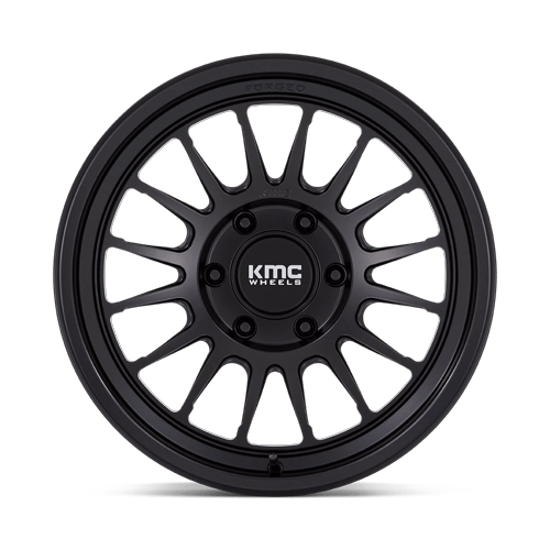 18x9 KMC KM447 Impact FORGED Satin Black Wheel 6x135 (18mm)