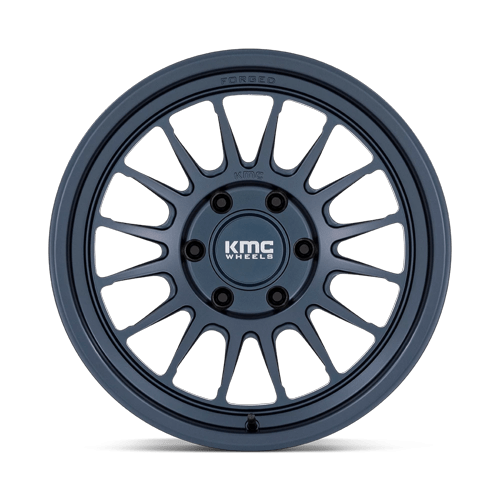 18x9 KMC KM447 Impact Metallic Blue FORGED Wheel 6x135 (-12mm)