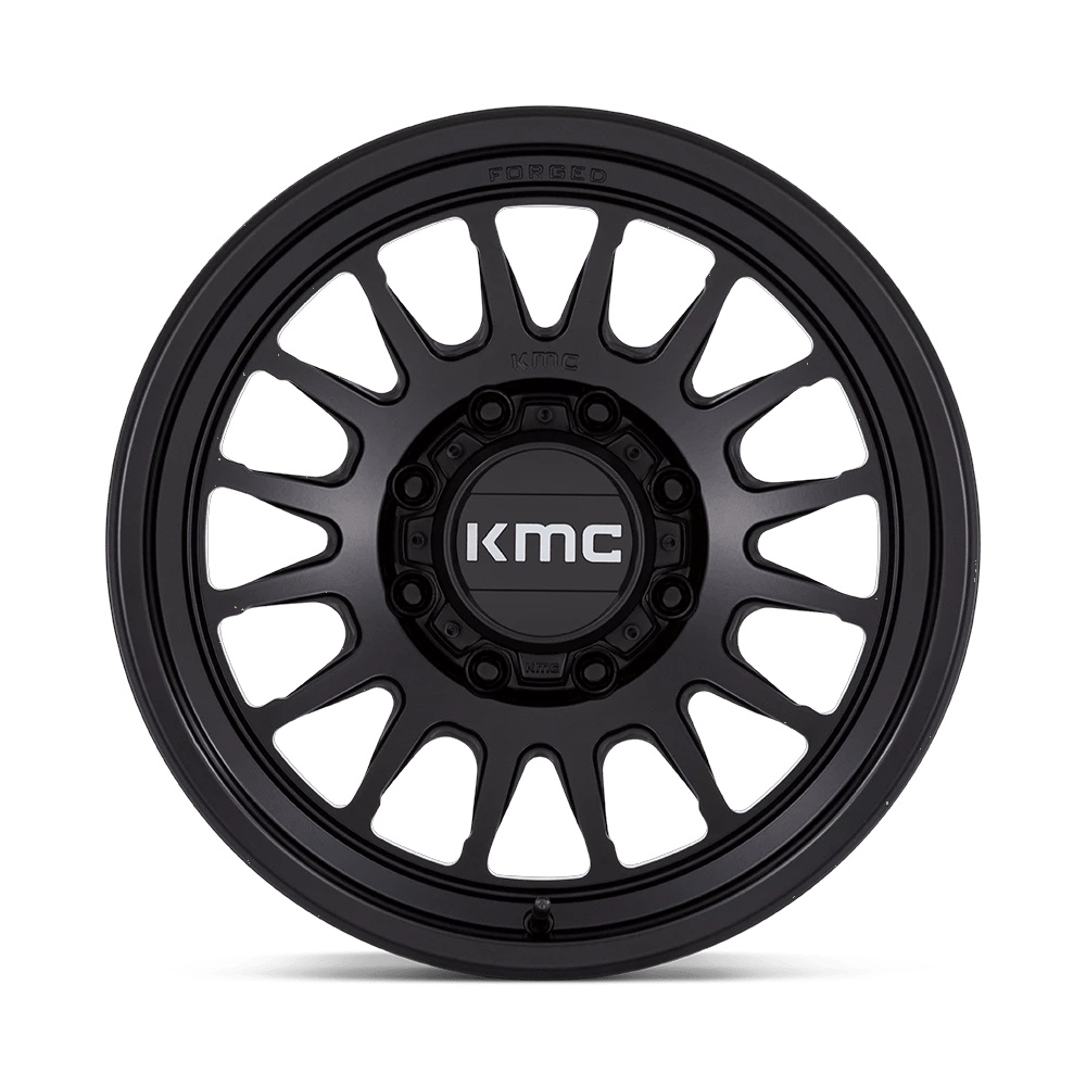 18x9 KMC KM452 Impact Satin Black FORGED Wheel 8x170 (-12mm)