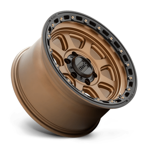 18x9 KMC KM548 Chase Matte Bronze With Black Lip Wheel 8x170 (18mm)