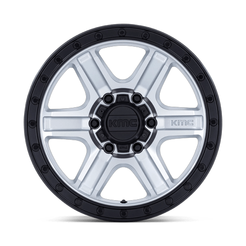 18x9 KMC KM551 Outrun Machined With Gloss Black Lip Wheel 6x5.5 (18mm)