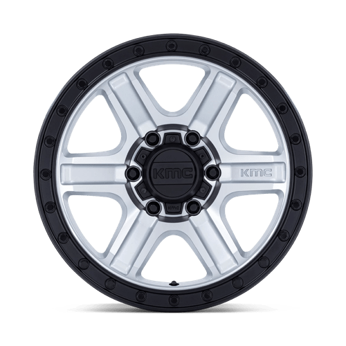 18x9 KMC KM551 Outrun Machined With Gloss Black Lip Wheel 5x5 (18mm)